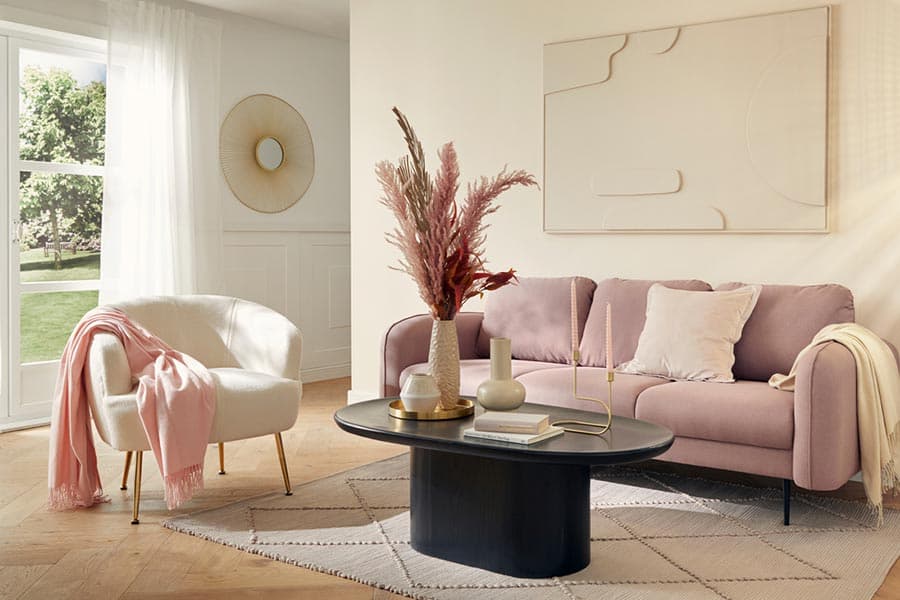 helles, kleines Wohnzimmer