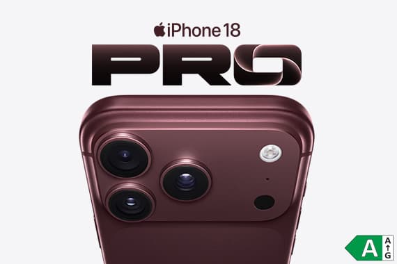 iPhone 18 Pro – Rückseite eines dunkelroten Smartphones mit drei Kameras und Blitz in Nahaufnahme